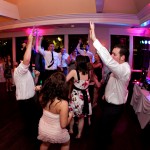 Wireless Uplighting for a Wedding at Westlake Inn photo by Photography By Charise