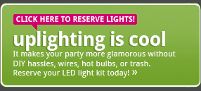 Contact Us For Wedding Uplighting Rentals