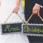 Bride & Groom Merry Christmas Photo By Kimberlee Miller Photography